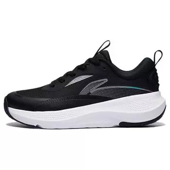 Li-Ning Мягкие удобные универсальные нескользящие износостойкие низкие повседневные туфли женские кроссовки черные AGLT180-1 37