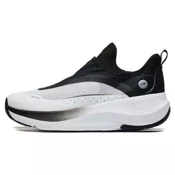 Li-Ning Мягкие удобные универсальные нескользящие износостойкие низкие повседневные туфли женские кроссовки белые черные AGLT106-4 35