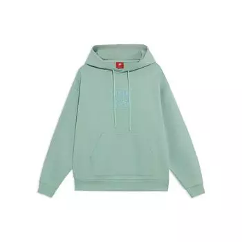 Li-Ning Music Festival Свободный пуловер с капюшоном унисекс, зеленый AWDS220-4 L