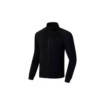 Li-Ning Мужская толстовка с капюшоном Fitness Series с логотипом, однотонная, черная, AWDT115-1 4XL