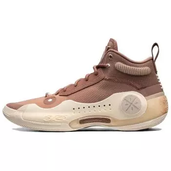 Li-Ning Мужские кроссовки Way of Wade 10 Hall of Fame коричнево-бежевые кремовые ABAS115-22 40