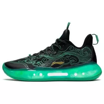 Li-Ning Мужские кроссовки Yushuai 14 Low Black Tiger Amulet Green ABAR123-51 40