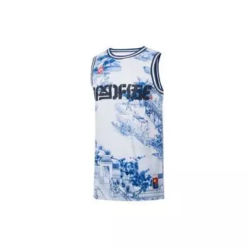 Li-Ning Мужские топы свободного покроя Badfive, синие AAYQ021-1 M