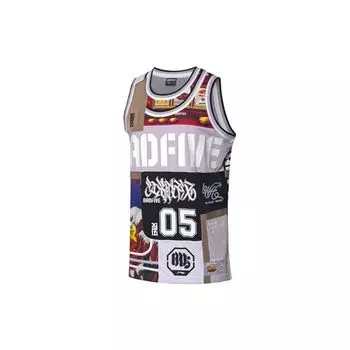 Li-Ning Мужской баскетбольный жилет свободного покроя Badfive Rogue Hero, разноцветный AAYQ519-1 L