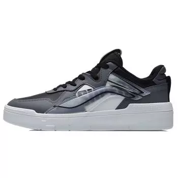 Li-Ning Мы EVA износостойкие дышащие низкие кроссовки для скейтбординга мужские кроссовки черные белые AECR003-3 44