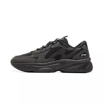 Li Ning Nai Ye 2.0 V2 Удобные универсальные толстые подошвы, увеличивающие рост, нескользящие, износостойкие, низкие повседневные туфли, женские кроссовки, черные AGCU376-1 37