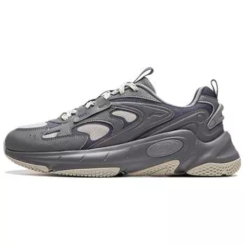Li-Ning Nebula Comfortable Versatile Wear-Resistant Non-Slip Low-Top Casual Shoes Men Sneakers Gray AGCU169-4 39