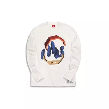 Li-Ning Неделя моды в Париже, коллекция FW20, рубашка с длинным рукавом, мужские топы, белые AHSQ565-1 L