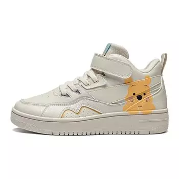 Li Ning нескользящая амортизирующая износостойкая повседневная обувь детская обувь бежевого цвета YKCT018-4 37