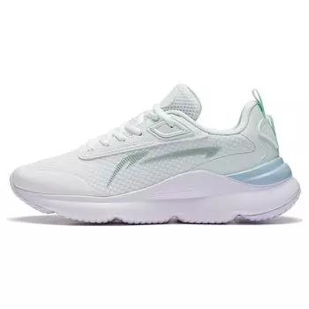 Li-Ning Нескользящие износостойкие дышащие низкие спортивные повседневные туфли женские кроссовки голубые AGLS126-4 36