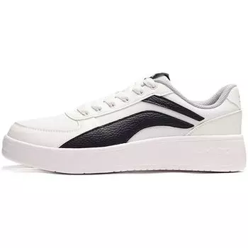 Li-Ning Нескользящие износостойкие низкие кроссовки для скейтбординга унисекс белые черные AGCP335-4 39