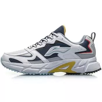 Li-Ning Нескользящие износостойкие низкие кроссовки для бега мужские кроссовки Deep-Water-Duck-Blue ARLQ001-3 39