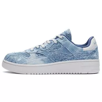 Li-Ning Нескользящие износостойкие низкие кроссовки для скейтбординга мужские кроссовки синие AGCR293-2 39
