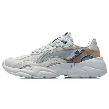 Li-Ning Нескользящие износостойкие низкие кроссовки унисекс серо-коричневые AGCR165-2 44