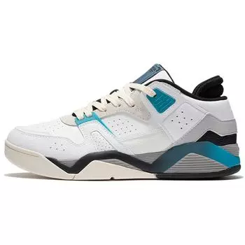 Li-Ning Нескользящие износостойкие низкие ретро баскетбольные кроссовки мужские кроссовки белые синие AGBS031-3 40