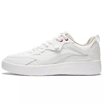 Li-Ning Нескользящие Прочные Низкие Кеды для Скейтбординга Мужские Кроссовки Облачно-Белые AGCS085-3 39