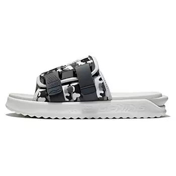 Li-Ning Нескользящие прочные сандалии EVA Slide мужские серые черные AGAS011-3 42