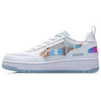 Li-Ning Нет. 258 Водонепроницаемые износостойкие низкие кроссовки для скейтбординга женские кроссовки белые синие AGCR202-3 37