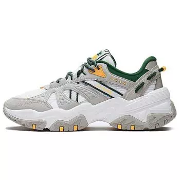 Li Ning New Path 2.0 Trend Shock Absorbation Low Top Sports Casual Shoes Men Sneakers Gray White Green AGLS051-3 44