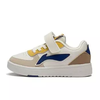 Li-Ning Низкие детские кроссовки Cloud Детские кроссовки Swan-White Milk-Brown Fox-Brown YKNS134-45 26