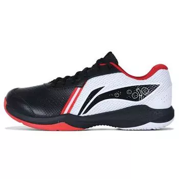 Li-Ning Серия Thunder Lite Ткань Кожа Тренировочные Амортизация Нескользящие Износостойкие Легкие Низкие Бадминтонные Кроссовки AYTS020-2 37