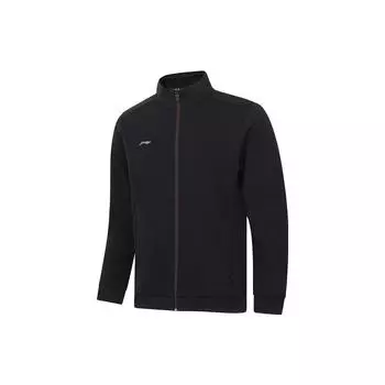 Li-Ning Обычная толстовка с длинным рукавом и открытым передом, мужские толстовки, черная AWDT989-1 S