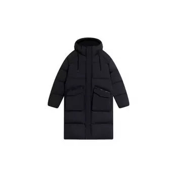 Li Ning однотонная длинная куртка с капюшоном унисекс верхняя одежда AYMS373-2 XXL