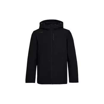 Li-Ning однотонная куртка с капюшоном на молнии мужские куртки черный AFDT941-1 3XL