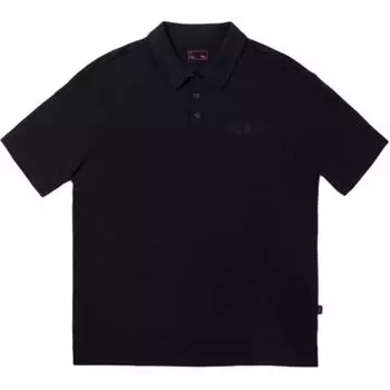 Li Ning Однотонная Мягкая Удобная Дышащая Универсальная Свободная Футболка-поло с коротким рукавом Унисекс Футболки-поло Черный APLV635-1 S