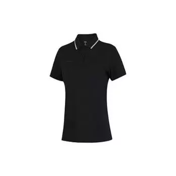 Li Ning однотонная рубашка поло женские топы черные APLT080-5 XS