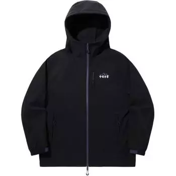 Li Ning Однотонная Толстовка на Молнии с Капюшоном Теплая Свободная Куртка Унисекс Куртка Черный AFDUC19-1 S