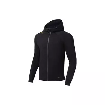 Li Ning однотонная толстовка с капюшоном и длинным рукавом, мужские толстовки, черный цвет AWDSB85-1 M