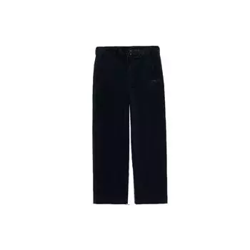 Li-Ning однотонные повседневные прямые брюки на молнии, мужские брюки черного цвета AKXR457-3 XL