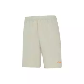 Li-Ning Однотонные шорты с низкой талией, влагоотводящие, дышащие, повседневные, мужские шорты цвета лайма AKSU469-9 S
