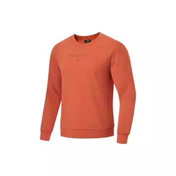 Li-Ning однотонный флисовый теплый пуловер, толстовка мужская, цвет чайно-красный AWDT789-8 XL