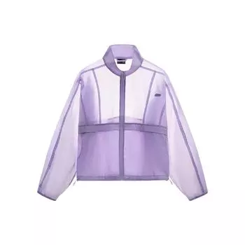 Li-Ning однотонный кардиган куртка женская куртки сиреневый AJDT168-3 L