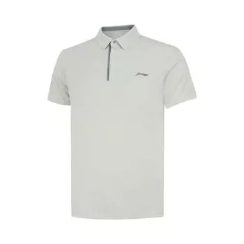 Li Ning однотонный пуловер для фитнеса, спортивная рубашка-поло, мужские топы, нефритово-зеленый APLU119-5 2XL