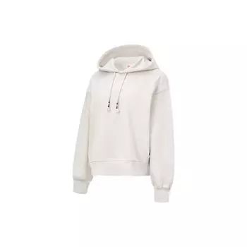 Li Ning однотонный свитер с капюшоном, женская толстовка, цвет серый AWDT264-4 L