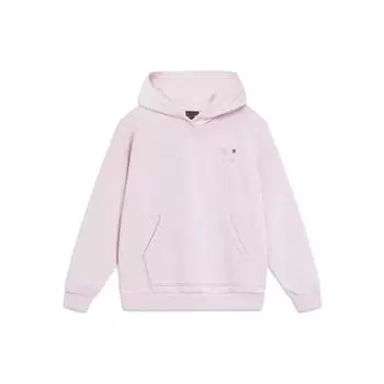 Li Ning однотонный свитер с капюшоном, женская толстовка, сиреневый AWDT822-4 S