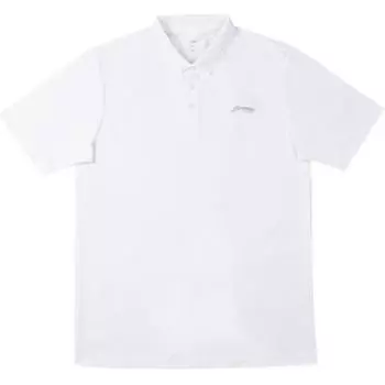 Li Ning однотонный удобный универсальный дышащий свитер спортивная рубашка поло мужские топы белый YPLU047-1 S