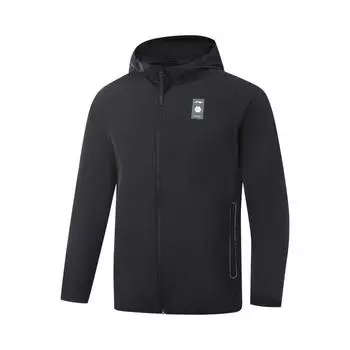 Li Ning Охлаждающая Удобная Устойчивая к УФ-лучам Быстросохнущая Спортивная Куртка Мужские Куртки Черный AFDVG33-1 S