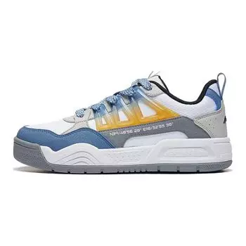 Li Ning Ollie Pro V2 Удобные нескользящие износостойкие низкие детские кроссовки для скейтбординга Детские кроссовки для скейтбординга Белые Синие YKCT138-1 37