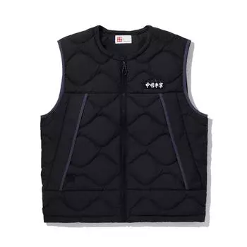 Li Ning Outdoor Series Логотип Круглый вырез Кардиган на молнии Жилет Унисекс Жилеты Черный AMRU097-1 S