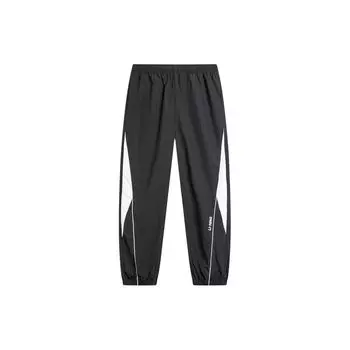Li Ning Outdoor Series повседневные свободные трикотажные спортивные брюки мужские низы черные кремовые AYKU675-1 XL