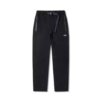 Li Ning Outdoor Series Ветрозащитные Дышащие Свободные Прямые Брюки на Молнии Однослойные Брюки Софтшелл Мужские брюки Черные AELU007-1 L