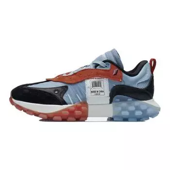 Li Ning Overload 021 осень-зима тренд шоу серии низкий топ стиль повседневная обувь мужская повседневная обувь дымчато-голубой ARYR025-1 43