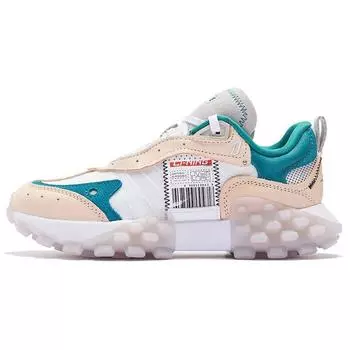 Li Ning Overload Fabric Leather Амортизирующие Нескользящие Износостойкие Низкие Повседневные Туфли Женские Повседневные Туфли AZGS082-3 36
