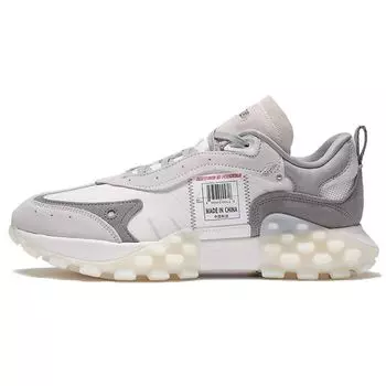 Li Ning Overload Low Top Lifestyle повседневная обувь мужская повседневная обувь серо-белый AZGS033-2 41