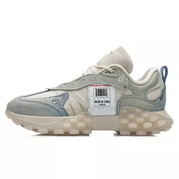 Li Ning Overload Удобные прочные повседневные туфли с низким верхом Женская повседневная обувь Desert-Green ARYR026-2 35