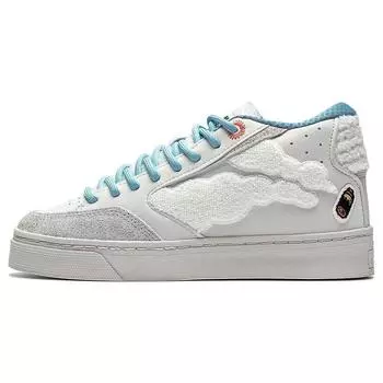Li Ning Pablo Ientile X Weiwu 180 прочные легкие амортизирующие кроссовки средней высоты женские кроссовки жемчужно-белые AECS054-3 36